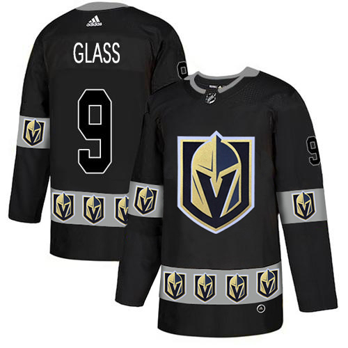 Men Adidas Golden Knights #9 Cody Glass Black Authentic Team Logo Fashion Stitched NHL Jersey->more nhl jerseys->NHL Jersey